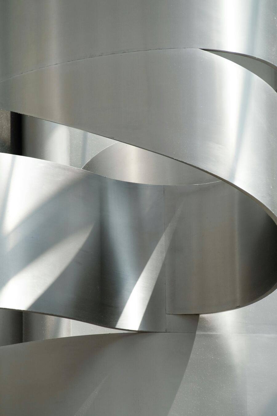 Stainless steel kitchen items, close-up